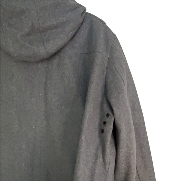 Guess Men's Military-Style Hooded Wool Blend Coat Sz. XXL